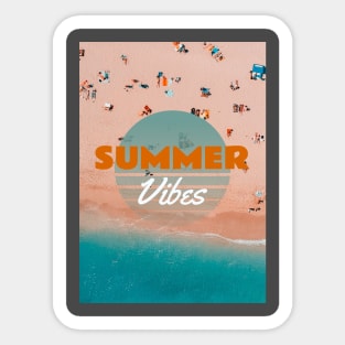 Summer Vibes Beach Sticker